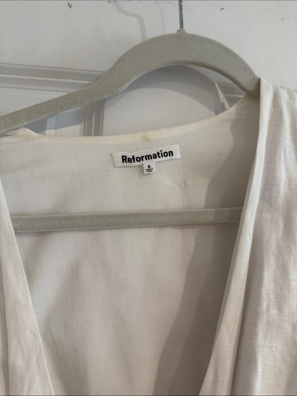 Reformation Weiss Linen Dress in White - Picture 3 of 5